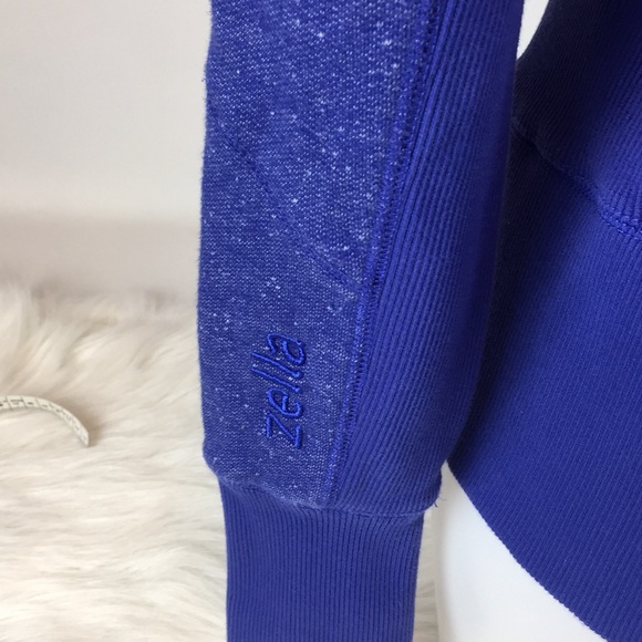 Zella Royal Blue Full Zip Nila Hoodie Pockets - Picture 7 of 8